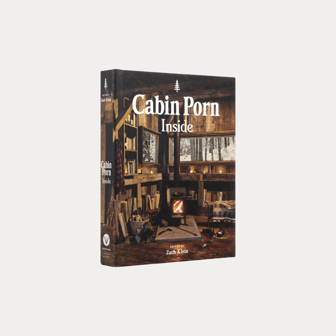 cabin design book featuring interiors of simple cabins and nature retreats