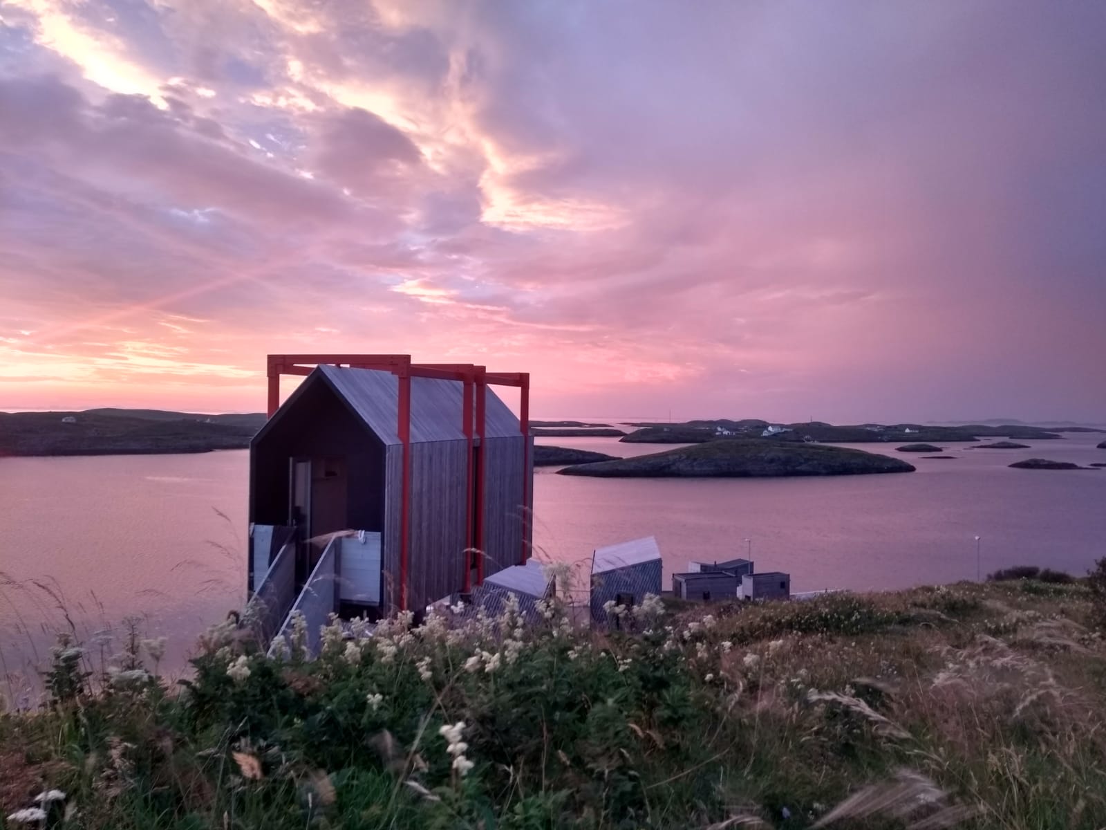 arctic-hideaway-tower-house-sunset